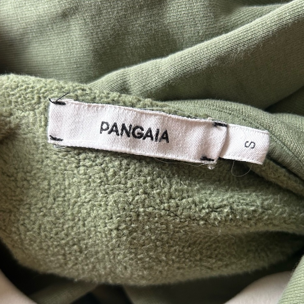 Pangaia Comfy 365 Mid Weight Cotton Hoodie in Green Olive - Picture 10 of 10